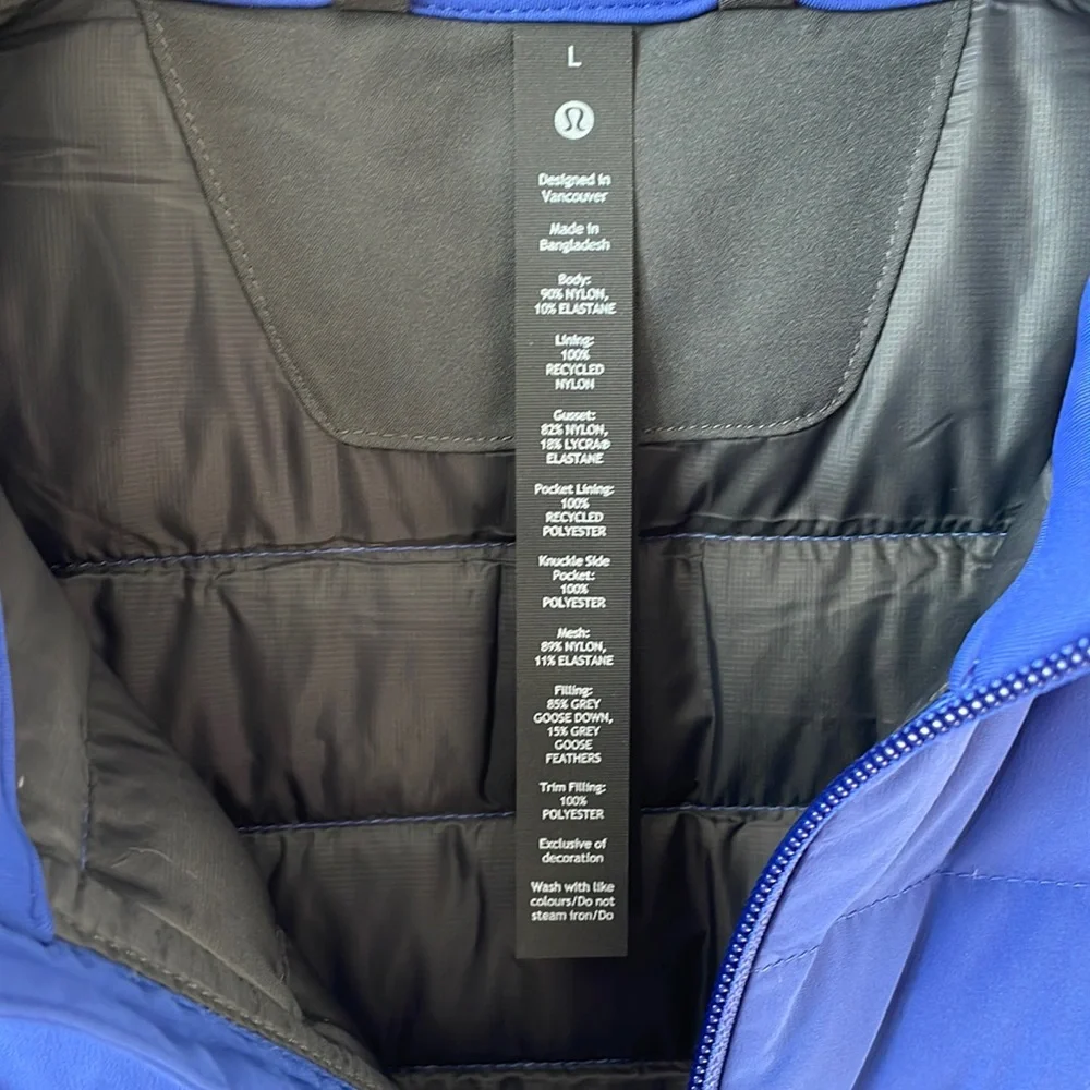 NWT Lululemon Down for It All Vest Psychic Size Large - Picture 4 of 11